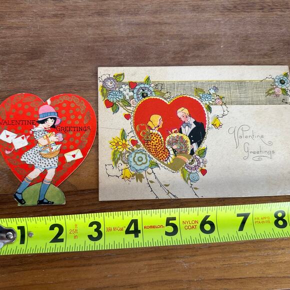 Vintage Valentine's Card Lot Carrington USA Made Greeting Cards Love Ephemera - Picture 4 of 12